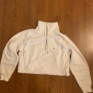 Target White High-Collar Sweatshirt